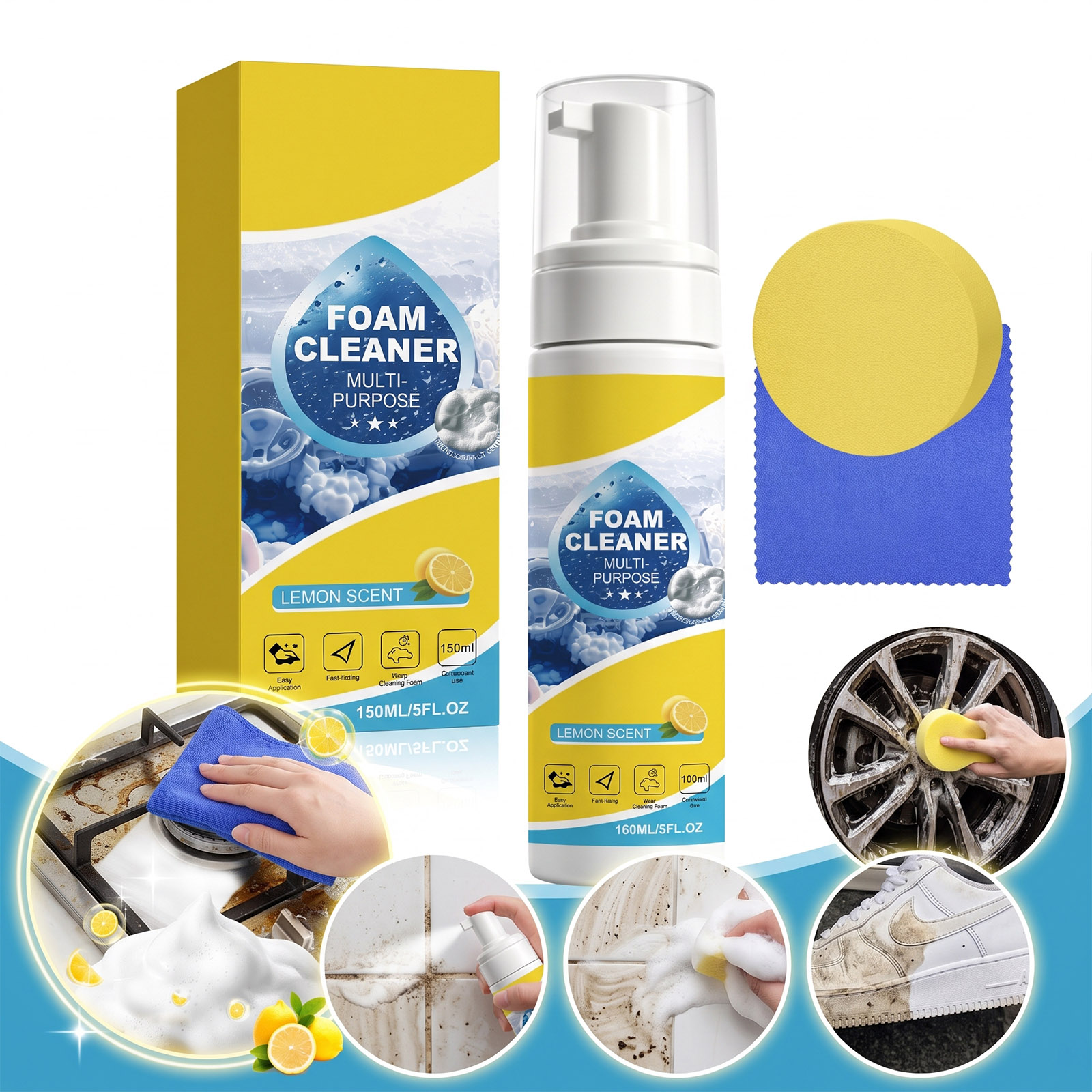 Interior Detailing Kit - Çok Amaçlı Köpük Temizlik Seti Derinlemesine