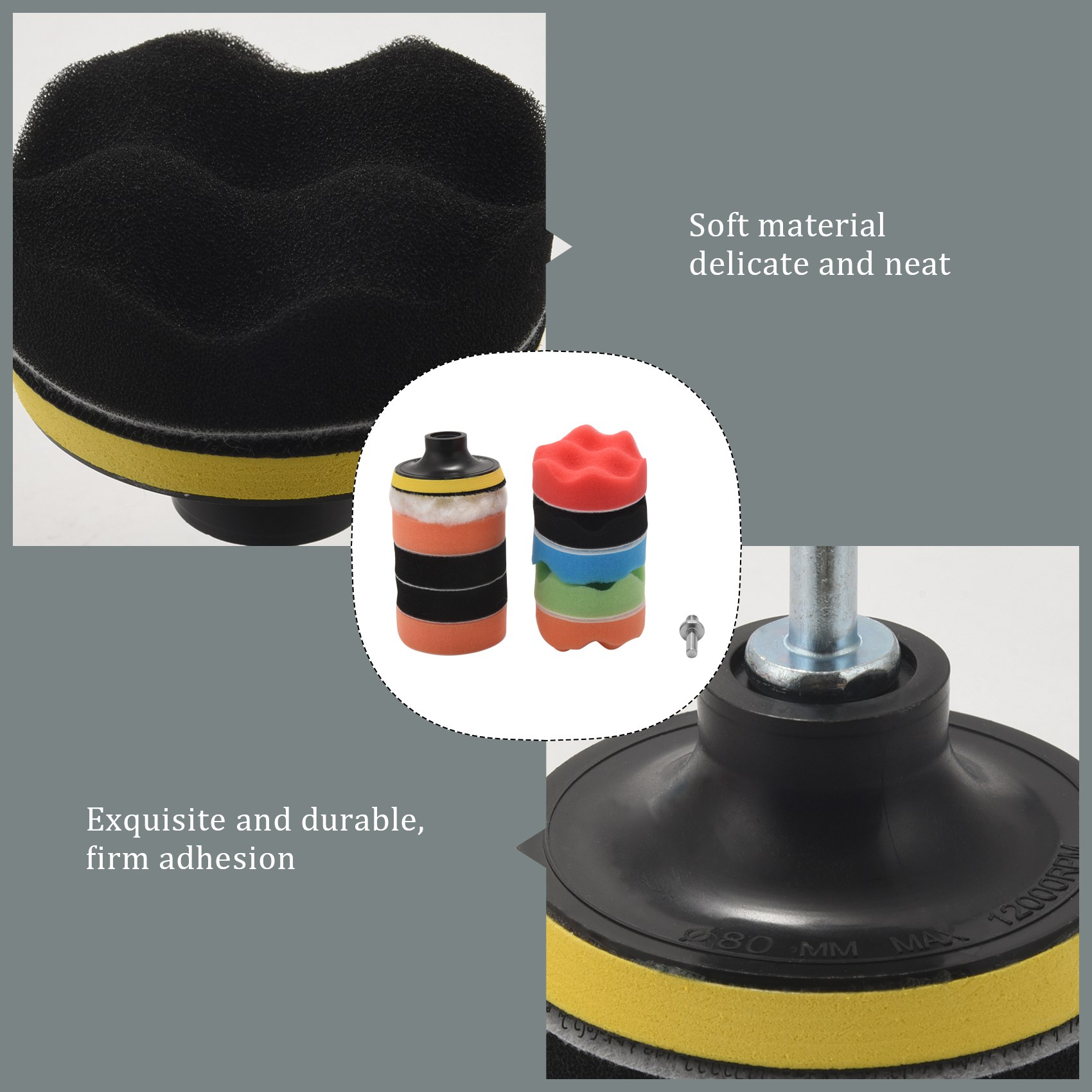 BAAG-11 Adet 3 İnçlik Dalgalı  - Polish Pad Set Buffer incelemesi ve fiyatı